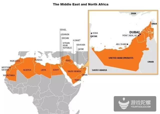 中东北非手游市场:大r玩家很土豪,16年规模将达32亿美元