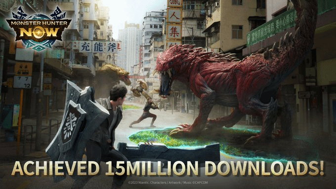 《宝可梦GO》开发商旗下手游《怪物猎人Now》下载突破1500万次